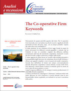 N. 10 – THE CO-OPERATIVE FIRM KEYWORDS – GENNAIO 2017 N. 10 – THE CO-OPERATIVE FIRM KEYWORDS – GENNAIO 2017