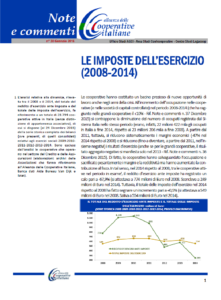 N. 38 – LE IMPOSTE DELL’ESERCIZIO  (2008-2014)