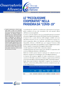Osservatorio Alleanza: Le “piccolissime cooperative” nella pandemia da “Covid-19”