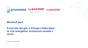 Monitor prometeia 2026: Il mercato del gas in Europa e Italia dopo la crisi energetica: evoluzione recente e rischi